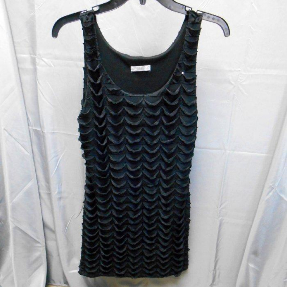 Issi stretch black sleeveless dress M